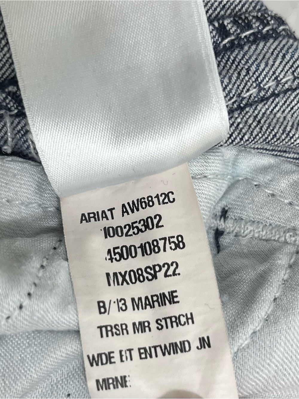 Ariat Women’s Entwined Wide Leg Trouser Jeans Sz 33L - Picture 12 of 12